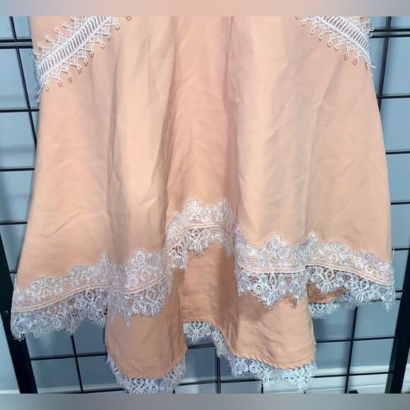 X by NBD Paris Dress in Blush with white trim EUC - Picture 4 of 11